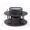 Deko Living 38 Inch Diameter Outdoor Steel Wood Burning  Fire Pit with Log Storage COB10509 - alternate 1